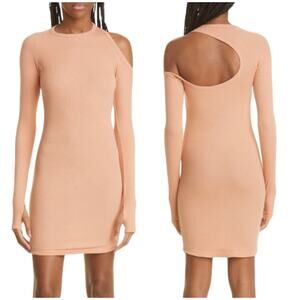 Alix NYC NWOT Elton Single Cold Shoulder Long Sleeve Body-Con Minidress Size S